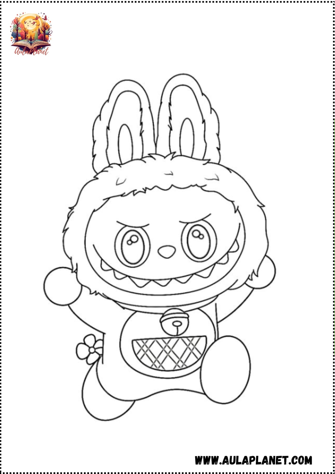 Labubu para Colorear