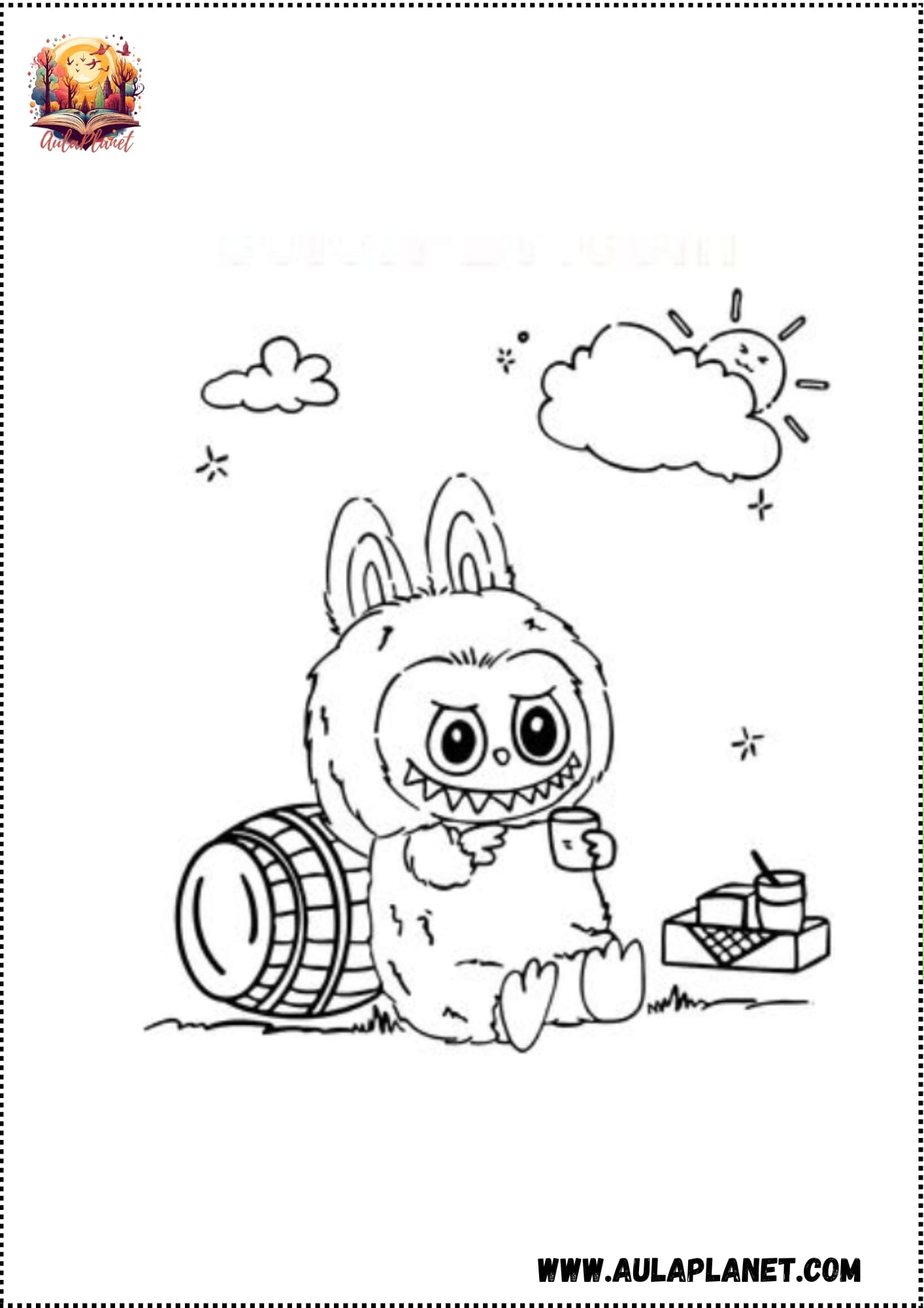 Labubu para Colorear