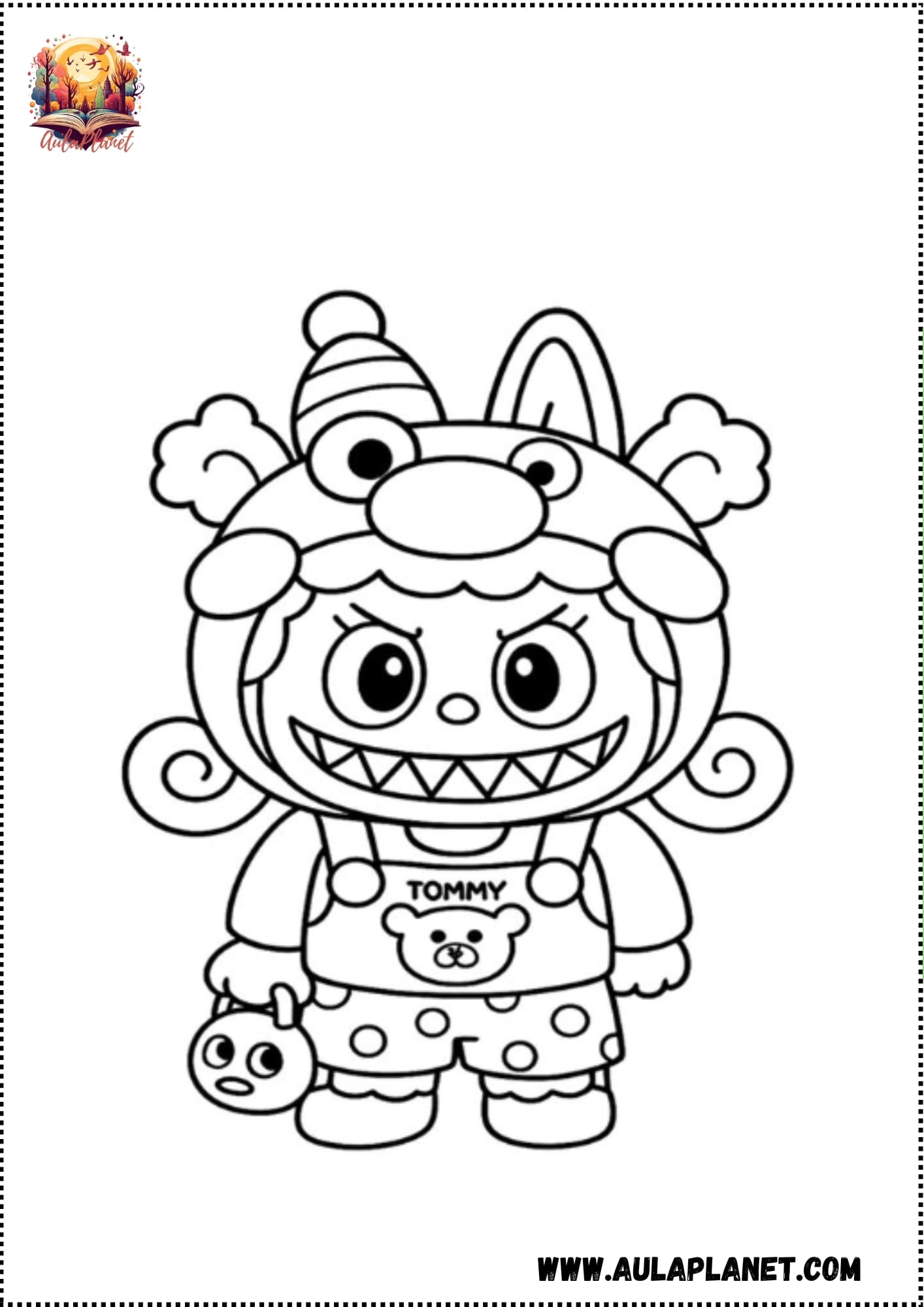 Labubu para Colorear