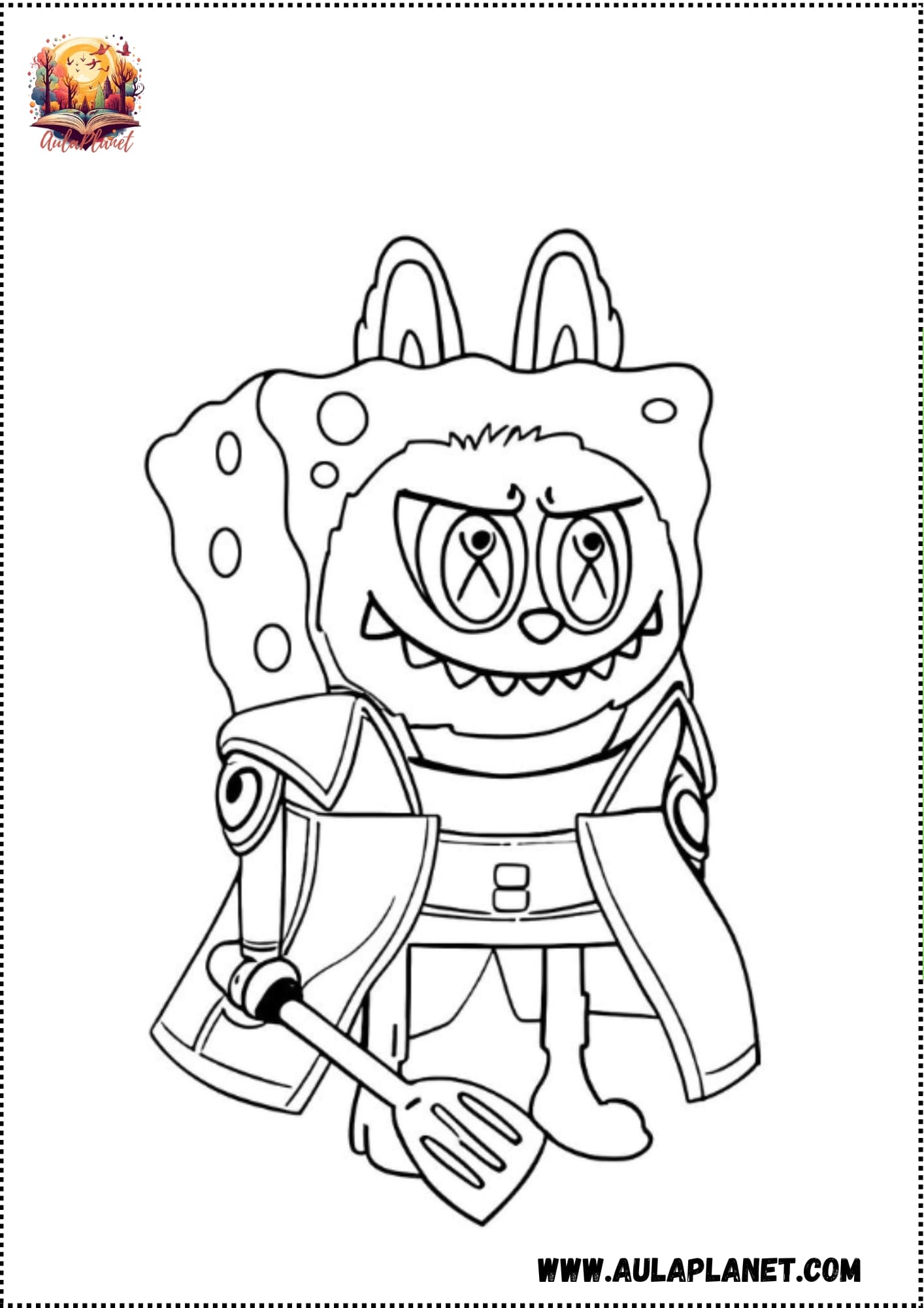Labubu para Colorear