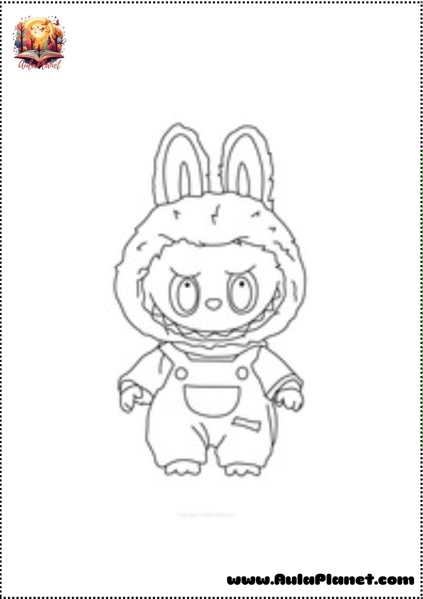Labubu para Colorear