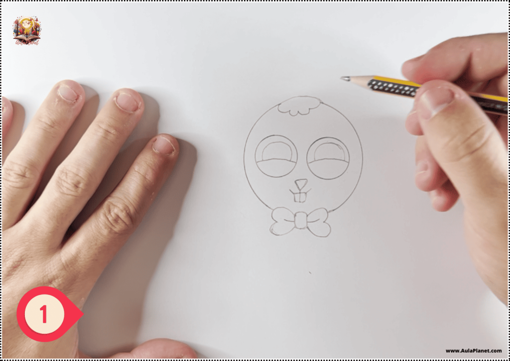 Paso 1 para dibujar a Ester Fase 1