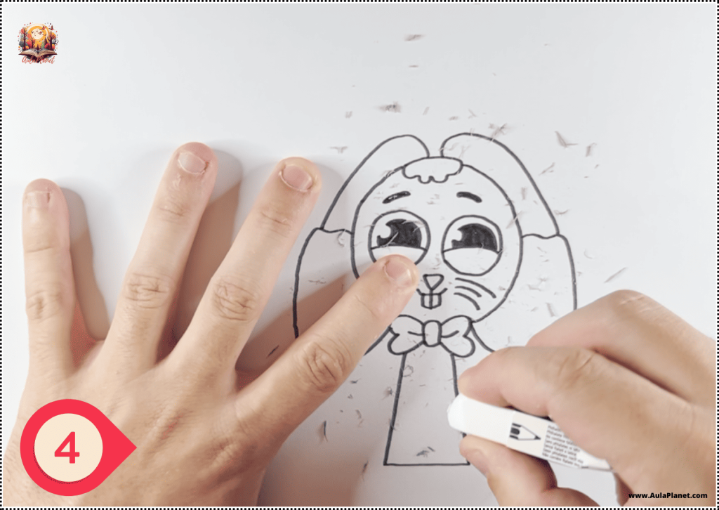 Paso 4 para dibujar a Ester Fase 1