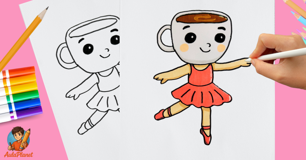 Como Desenhar a Baby Ballerina Cappuccina Brainrot Italiano