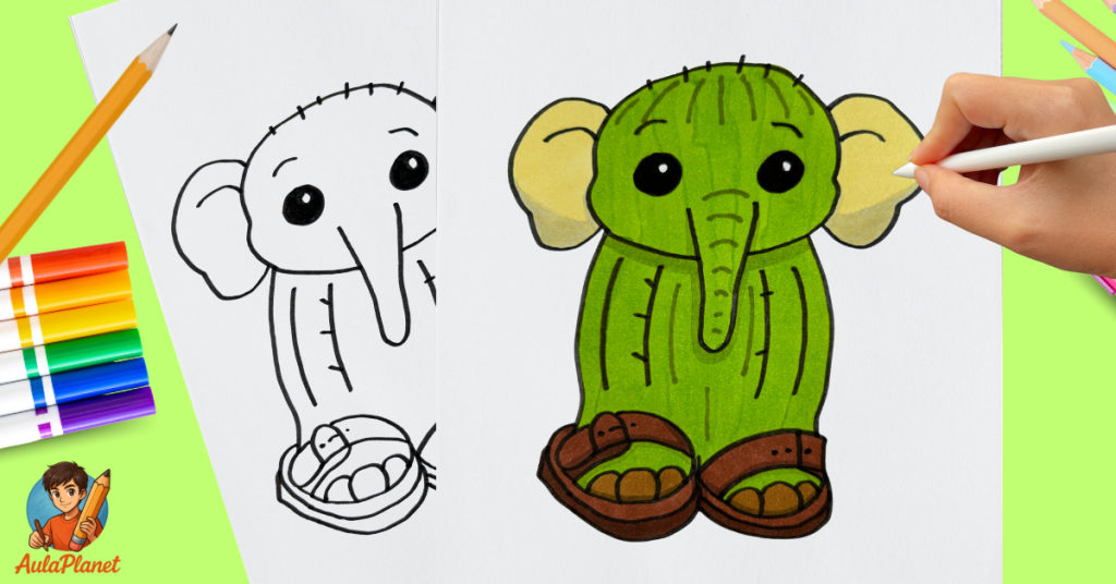 Cómo Dibujar a Baby Lirili Larila Brainrot Italiano