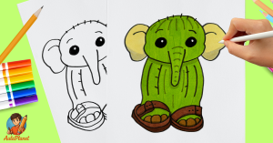 Cómo Dibujar a Baby Lirili Larila Brainrot Italiano