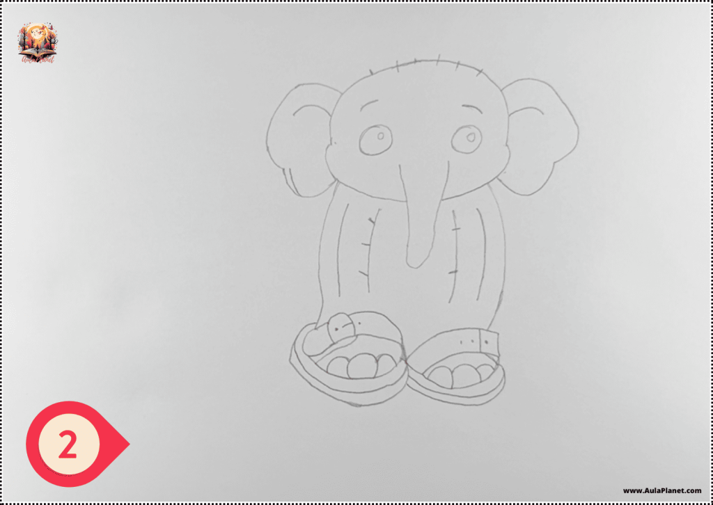 Cómo Dibujar a Baby Lirili Larila Paso 2