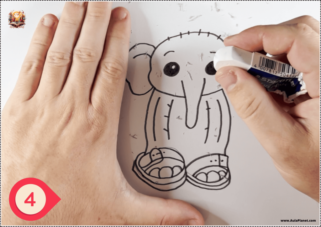 Cómo Dibujar a Baby Lirili Larila Paso 4