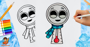 Cómo Dibujar a Mercury Fase 1 Sprunki OC