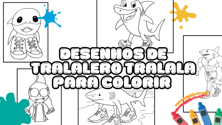 Desenhos de Tralalero Tralala para colorir | Baixe e imprima