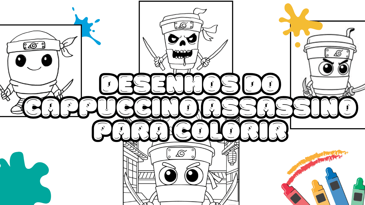 desenhos do Cappuccino Assassino para colorir