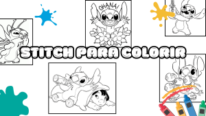Desenhos do Stitch para Colorir