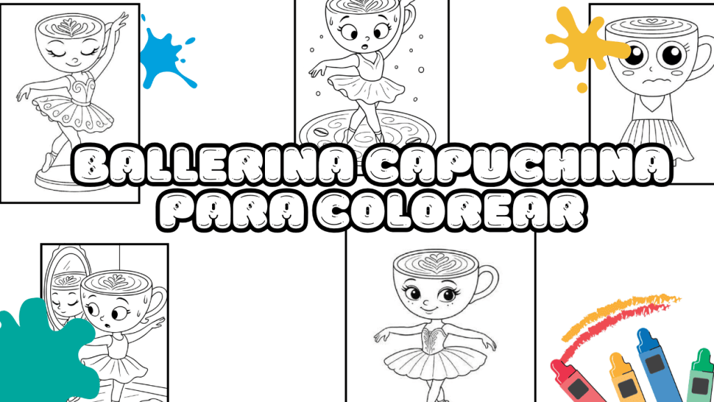 Dibujos de Ballerina Capuchina para Colorear