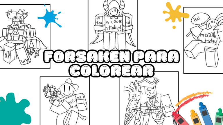 Dibujos de Forsaken para Colorear - Imprime y Colorea Gratis