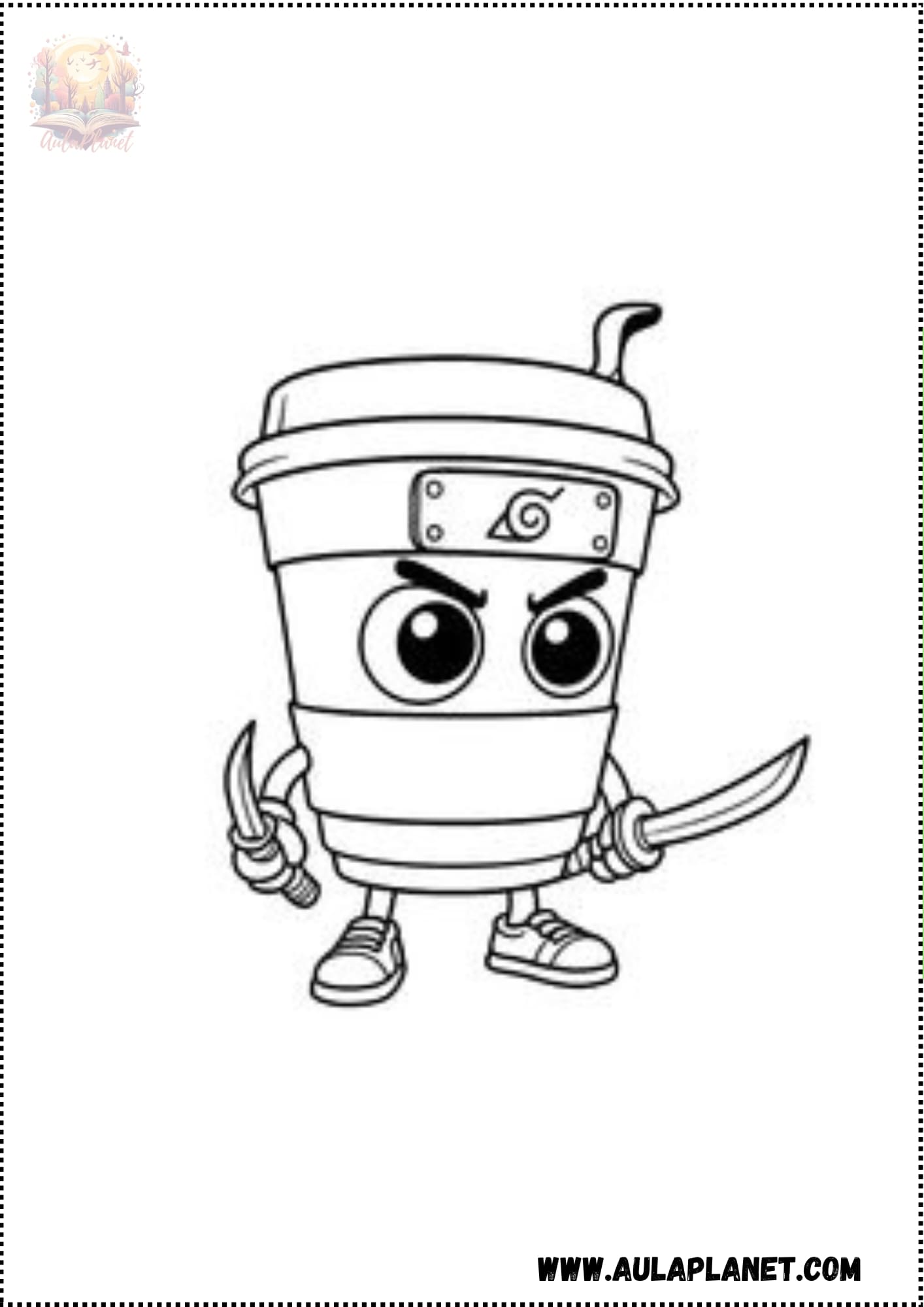 Disegni di Cappuccino Assassino da Colorare