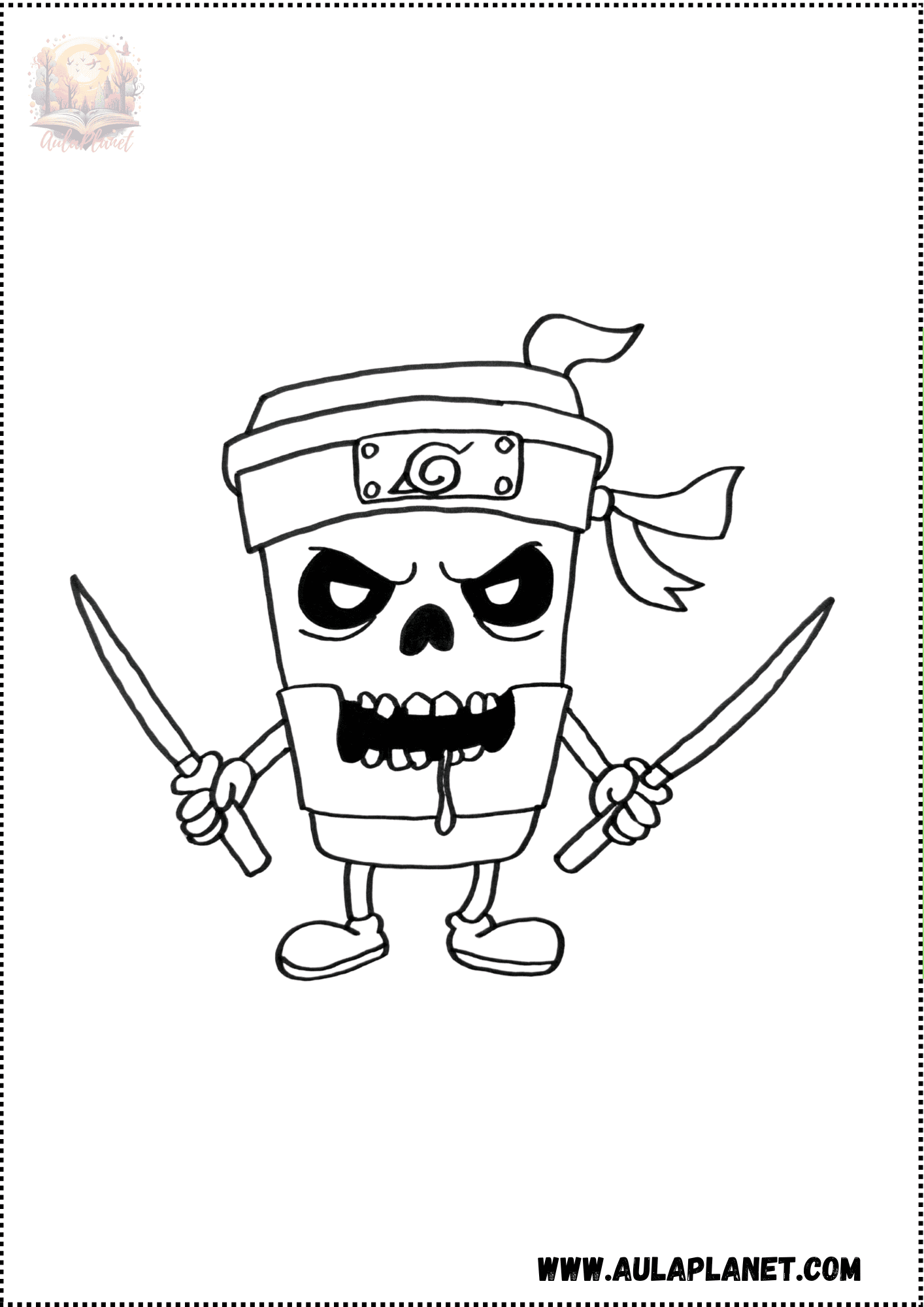 Disegni di Cappuccino Assassino da Colorare