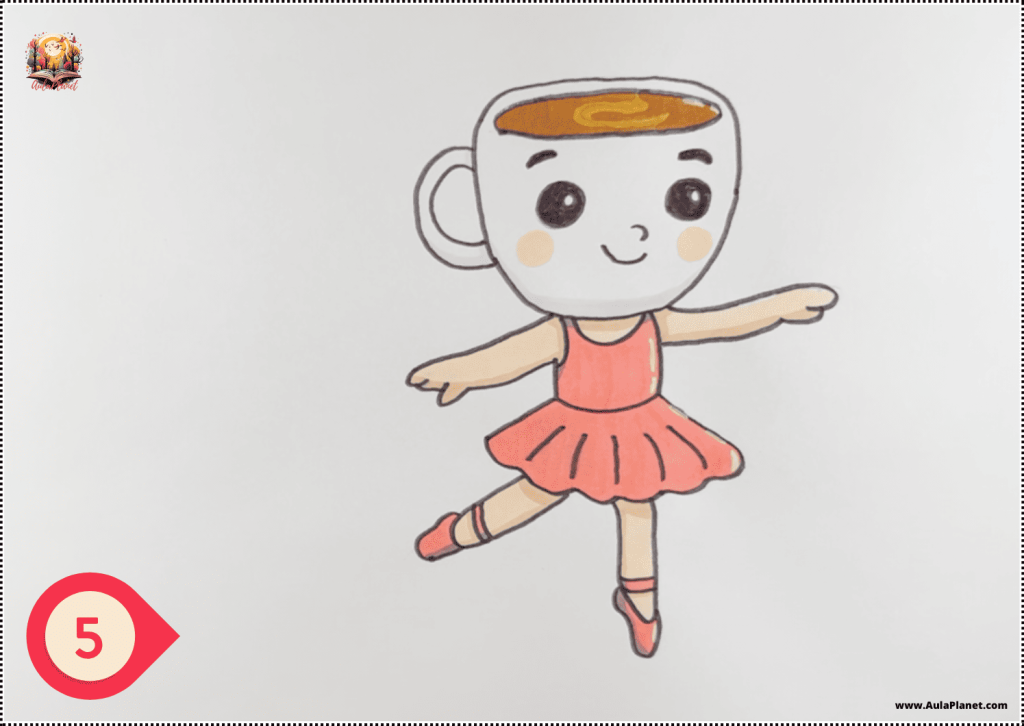 How to Draw Baby Ballerina Cappuccina Step 5