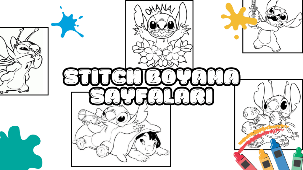 Stitch Boyama Sayfaları