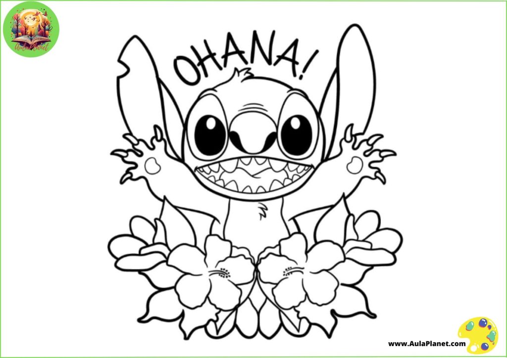 Stitch kleurplaten
