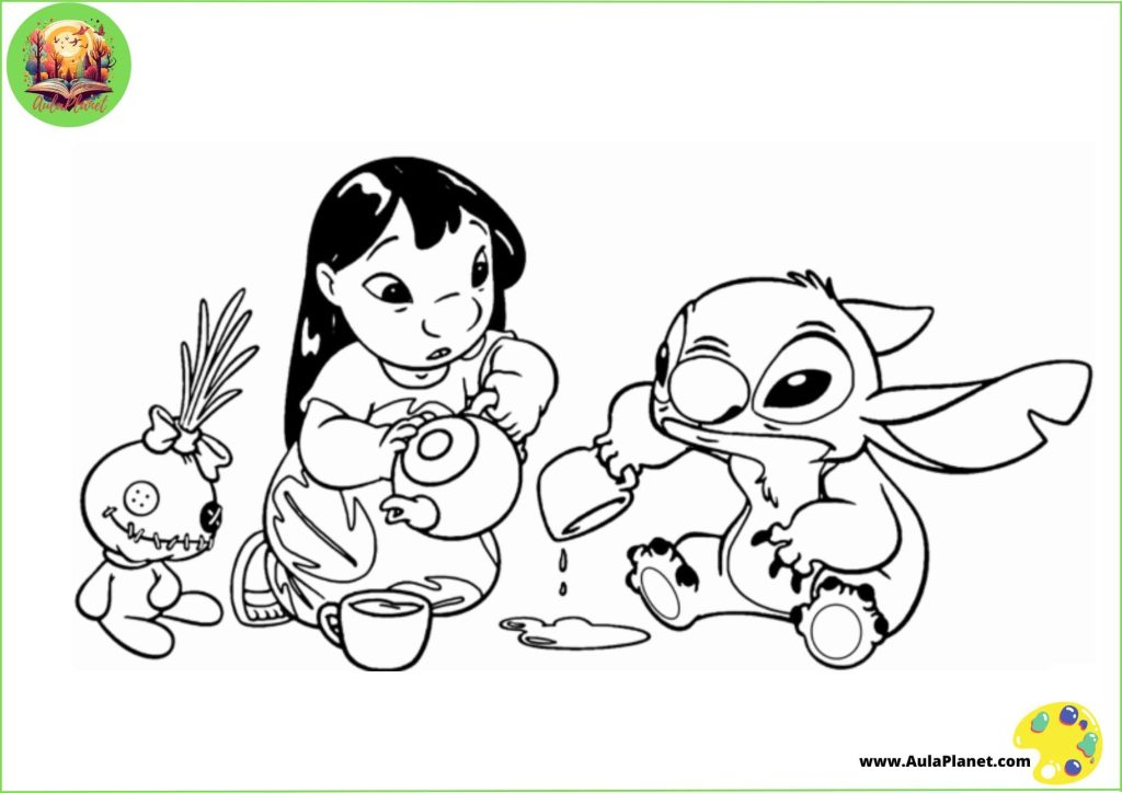 Stitch kleurplaten