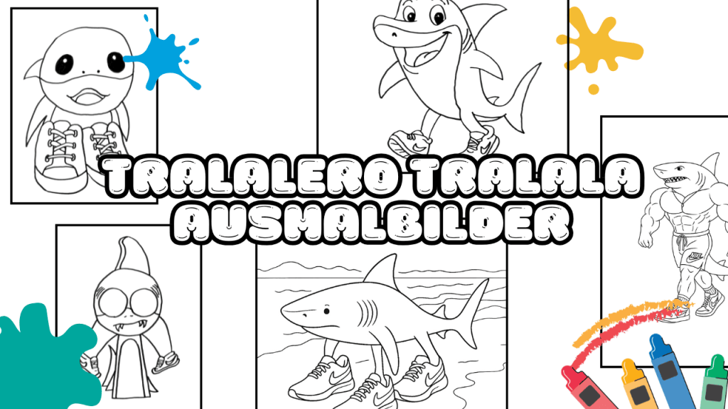 Tralalero Tralala Ausmalbilder