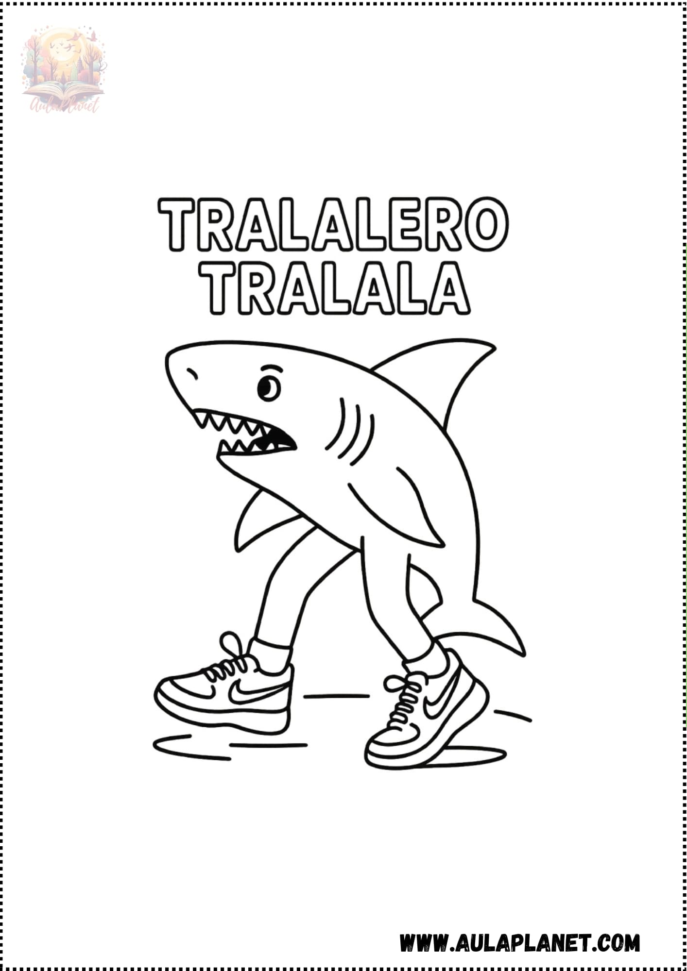 Tralalero Tralala Ausmalbilder