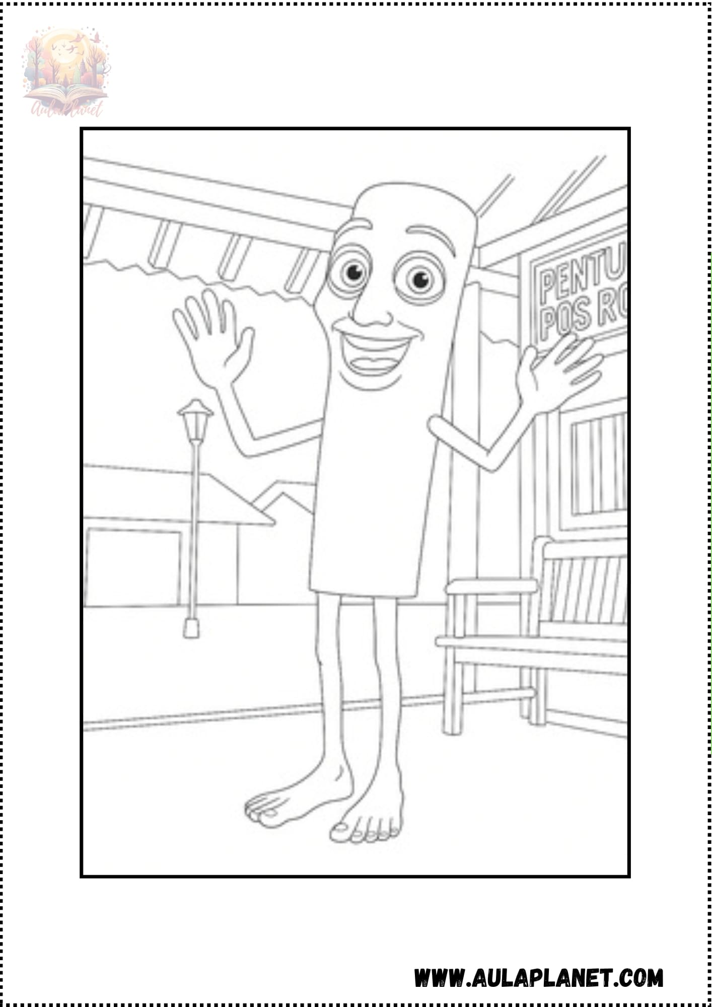 Tung Tung Tung Sahur para Colorear