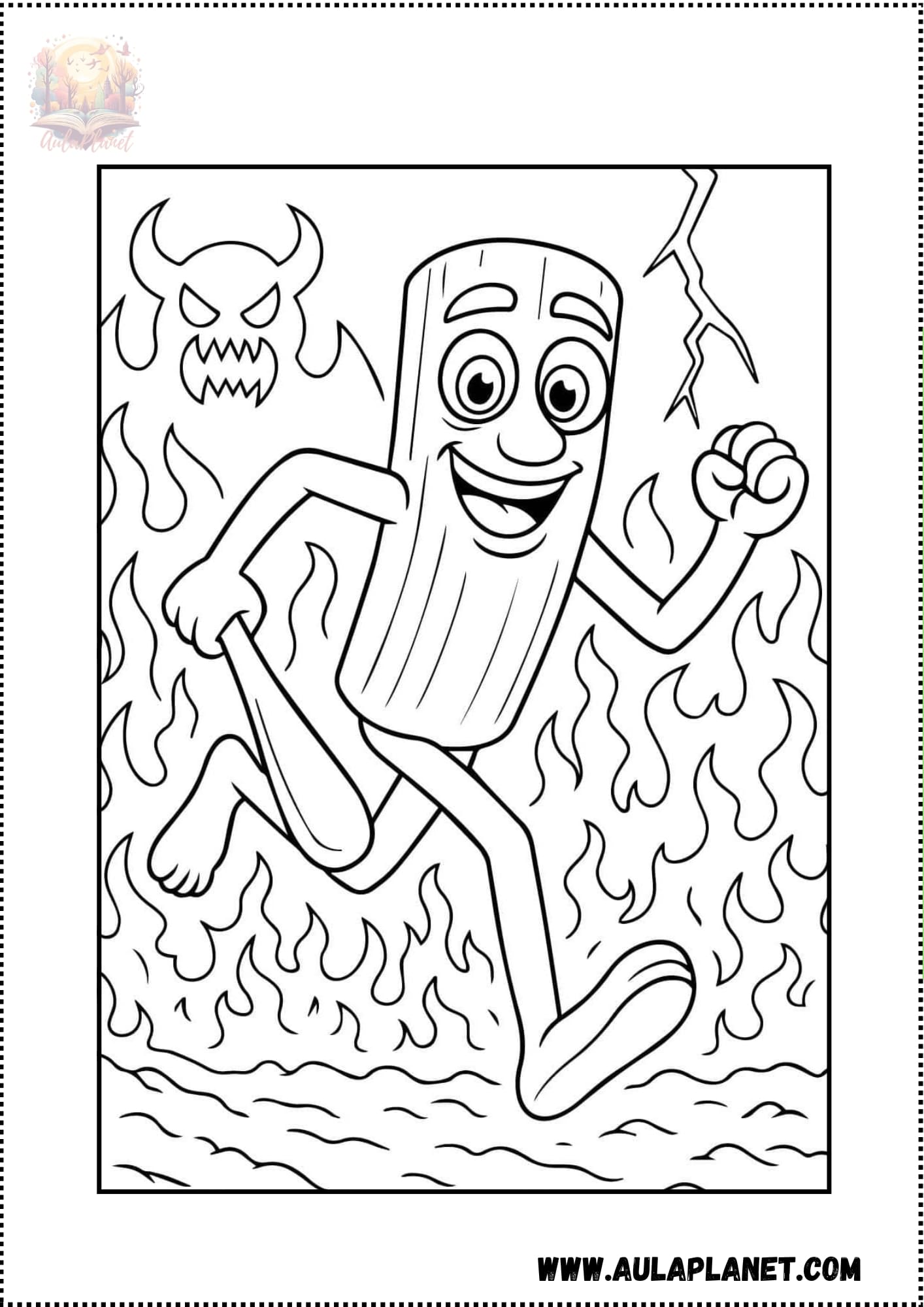 Tung Tung Tung Sahur para Colorear