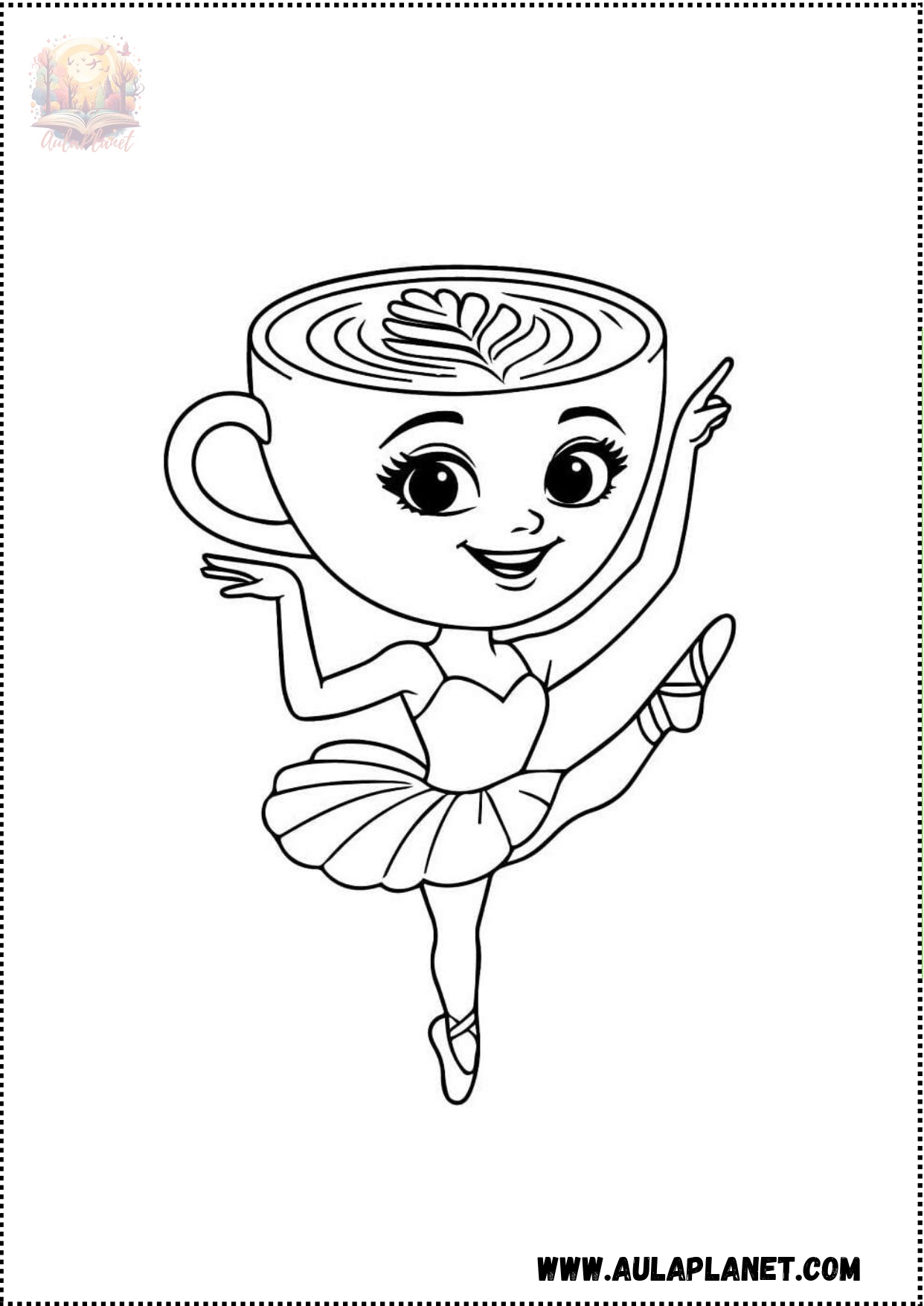 Ballerina Capuchina para Colorear