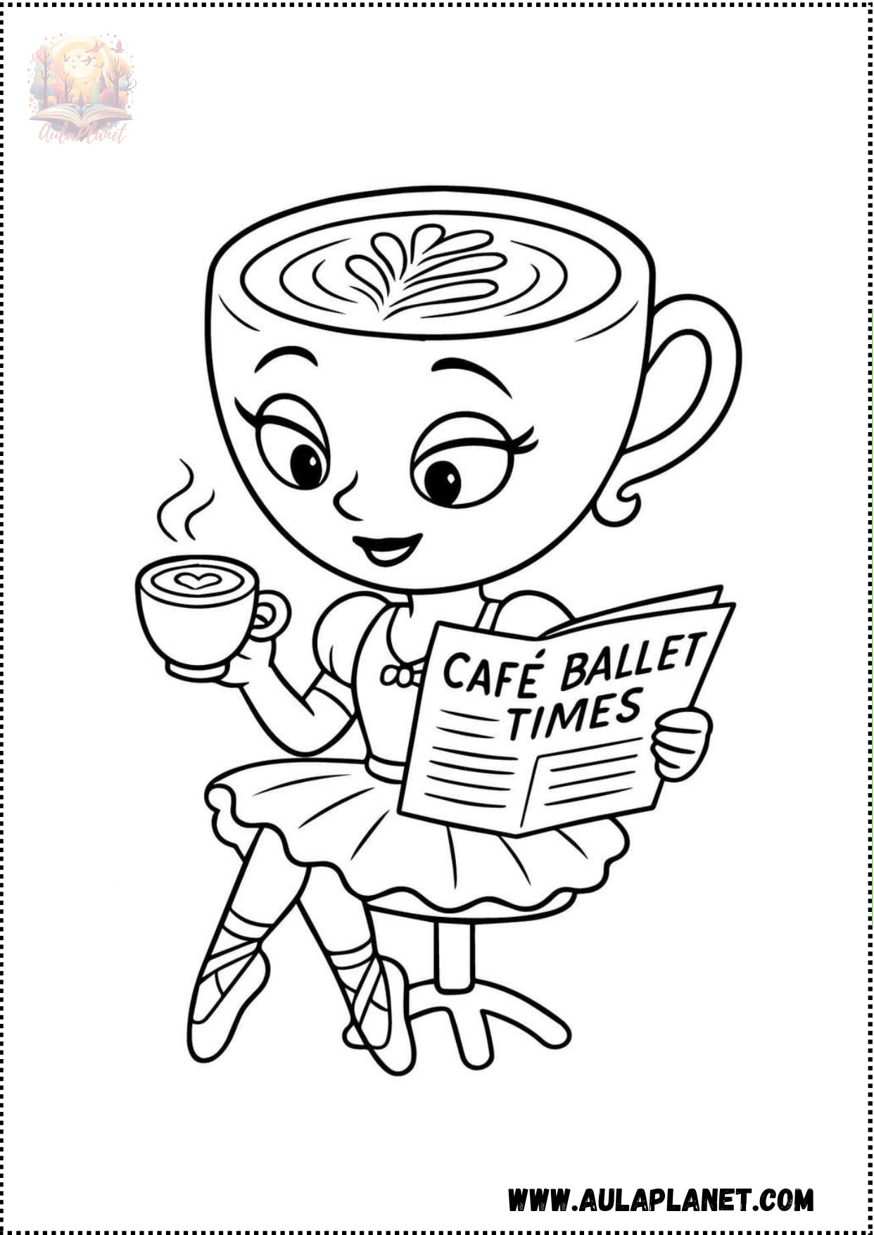 Ballerina Capuchina para Colorear