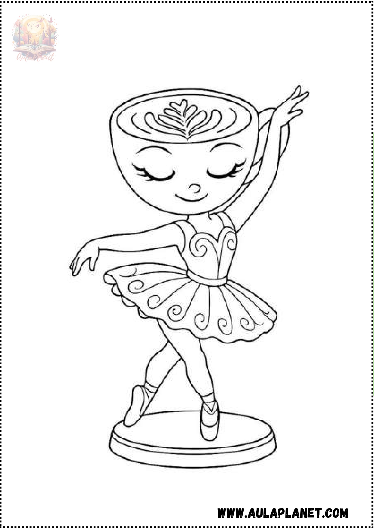 Ballerina Capuchina para Colorear