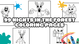 99 Nights in the Forest Coloring Pages