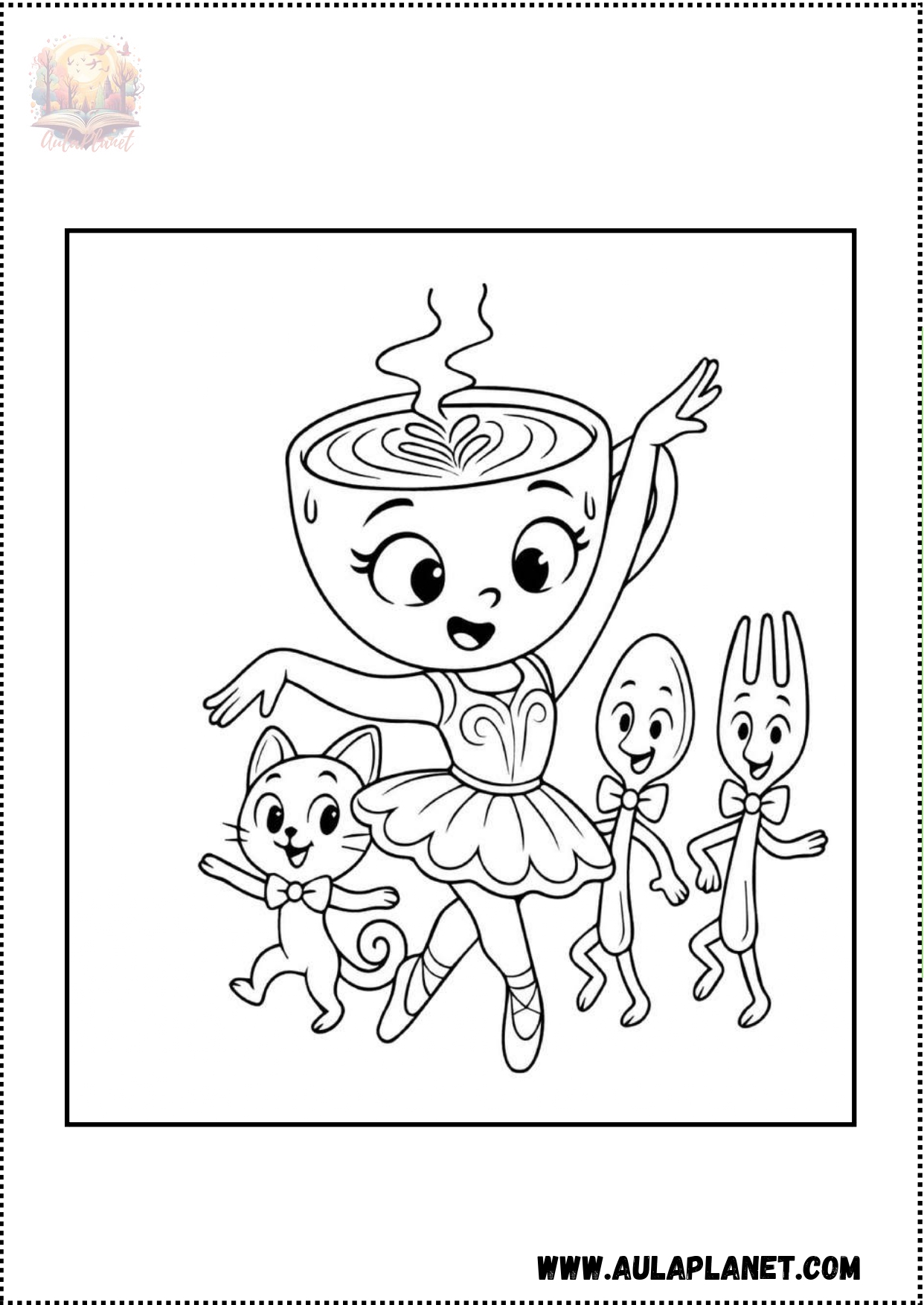 Ballerina Capuchina Coloring Pages