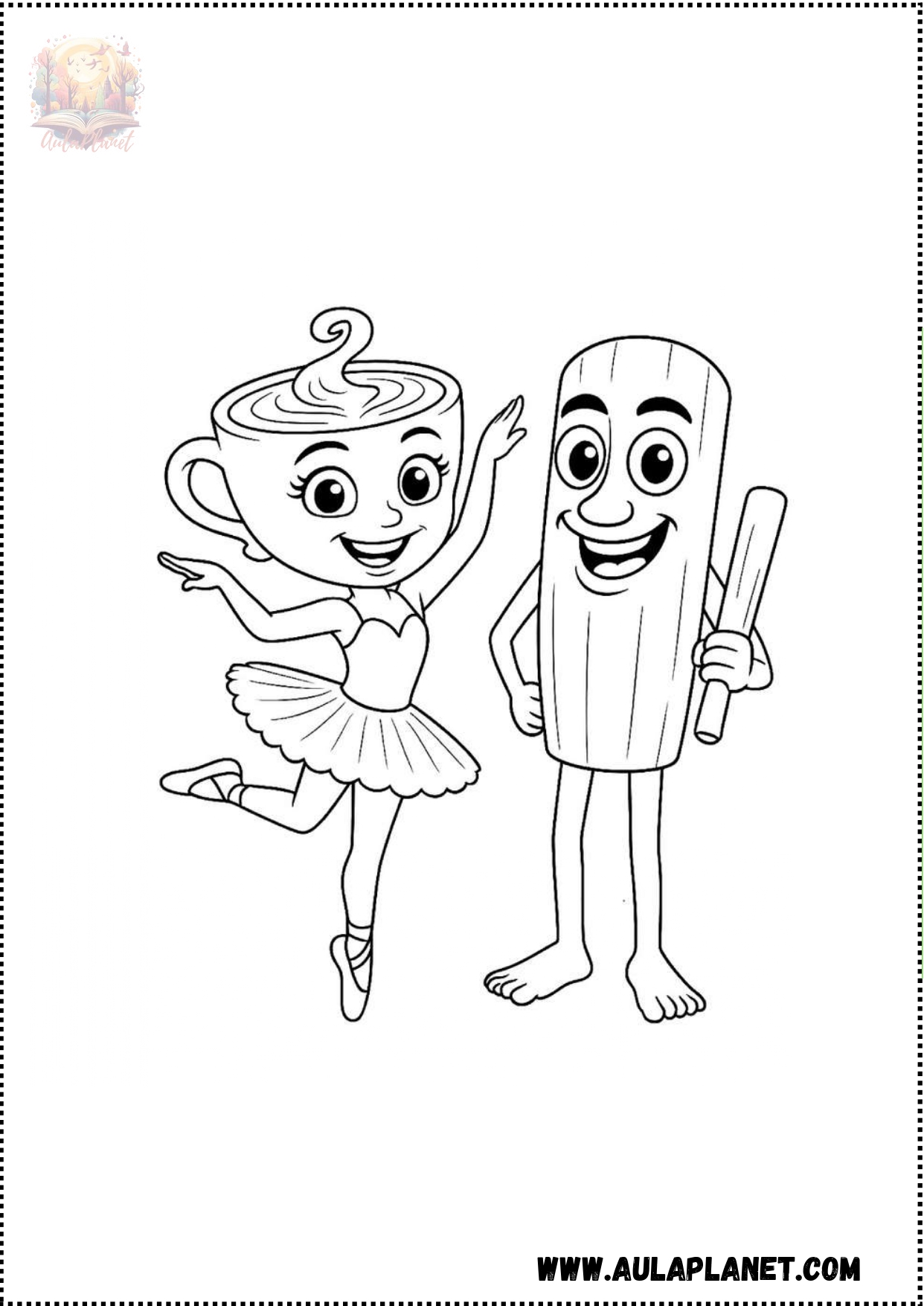Ballerina Capuchina Coloring Pages
