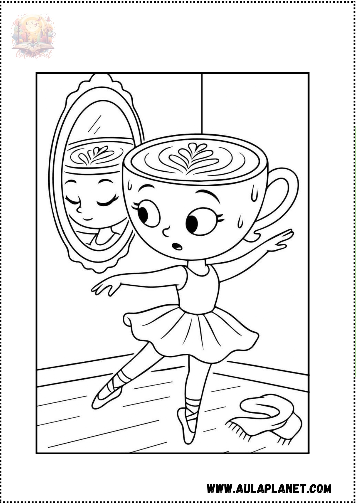 Ballerina Capuchina Coloring Pages