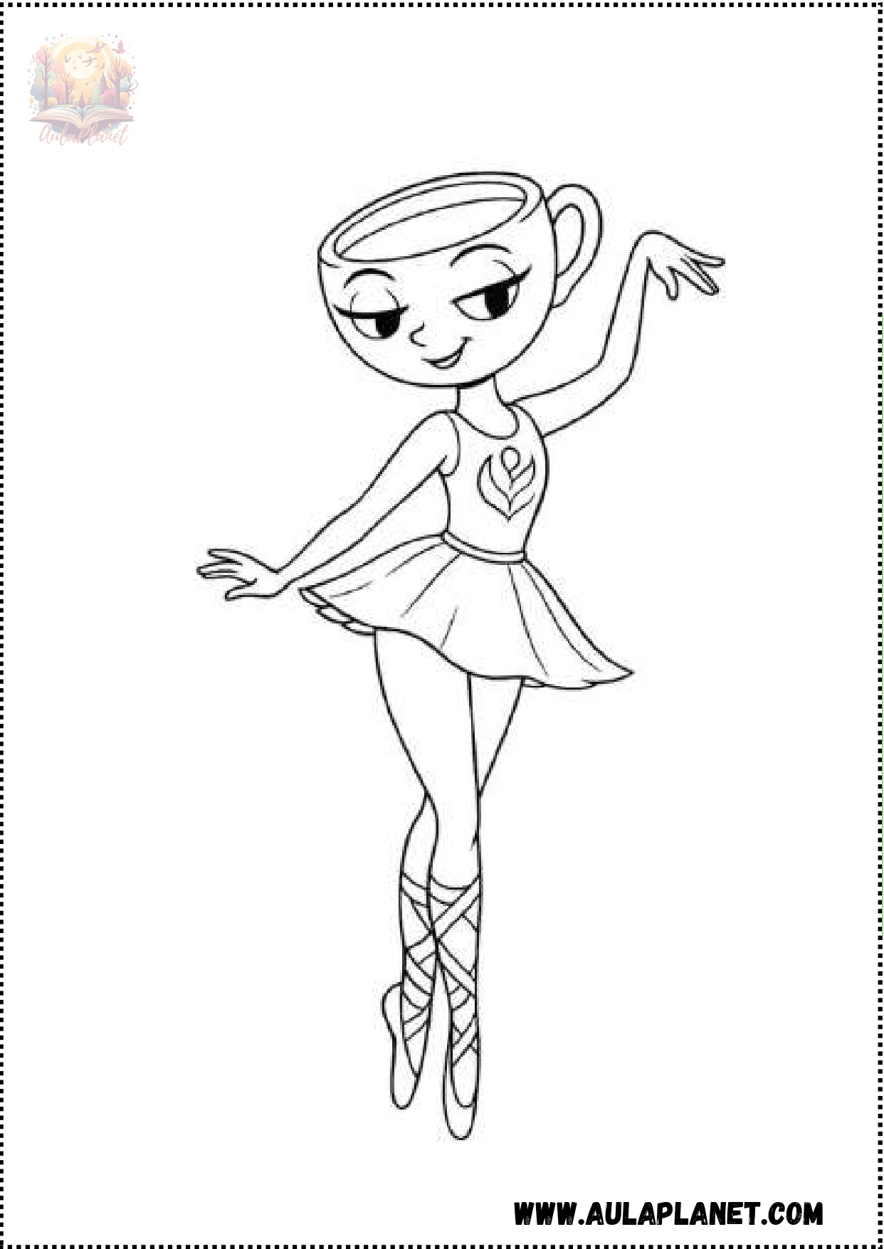 Ballerina Capuchina Coloring Pages