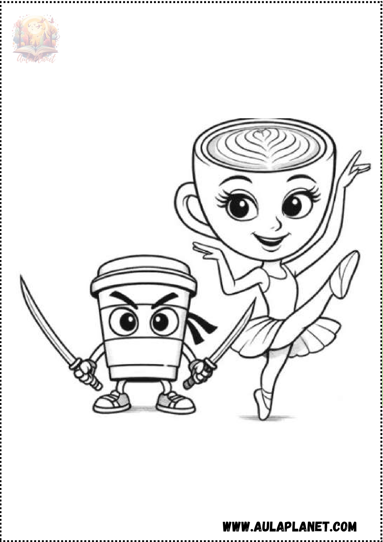 Ballerina Capuchina Coloring Pages