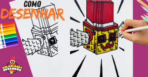 Como desenhar o novo Lucky Block Admin de Roube um Brainrot (Roblox)