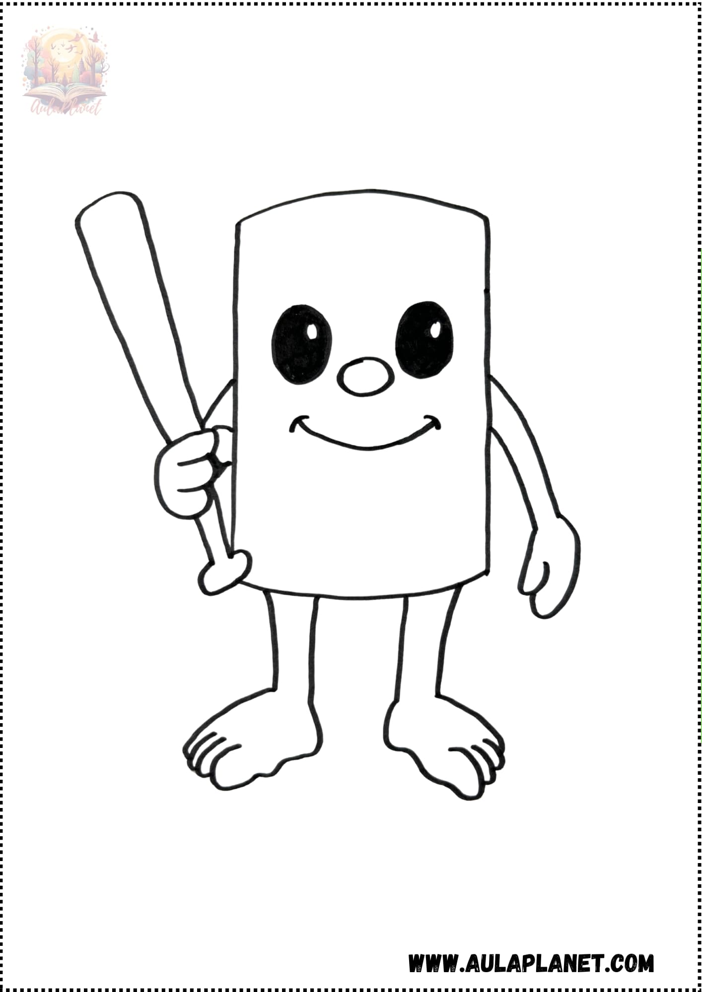 Desenhos de Tung Tung Tung Sahur para colorir