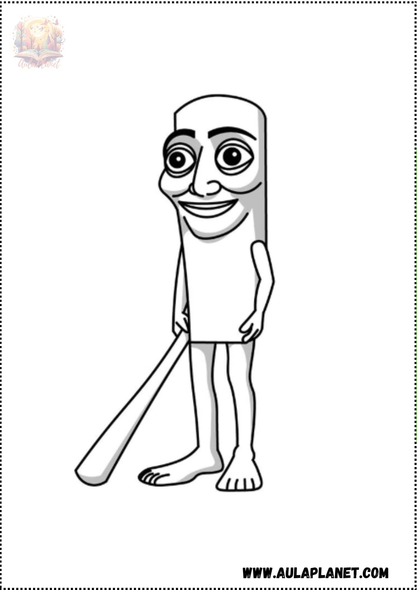 Desenhos de Tung Tung Tung Sahur para colorir
