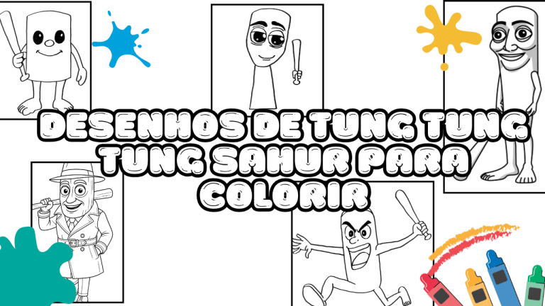 Desenhos de Tung Tung Tung Sahur para colorir Grátis