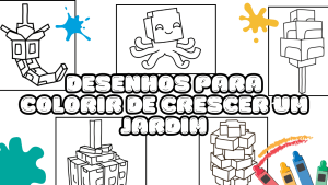Desenhos para Colorir de Crescer um Jardim