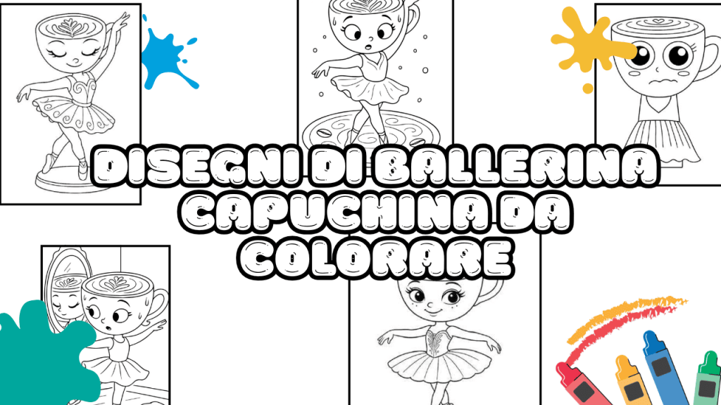 Disegni di Ballerina Capuchina da colorare