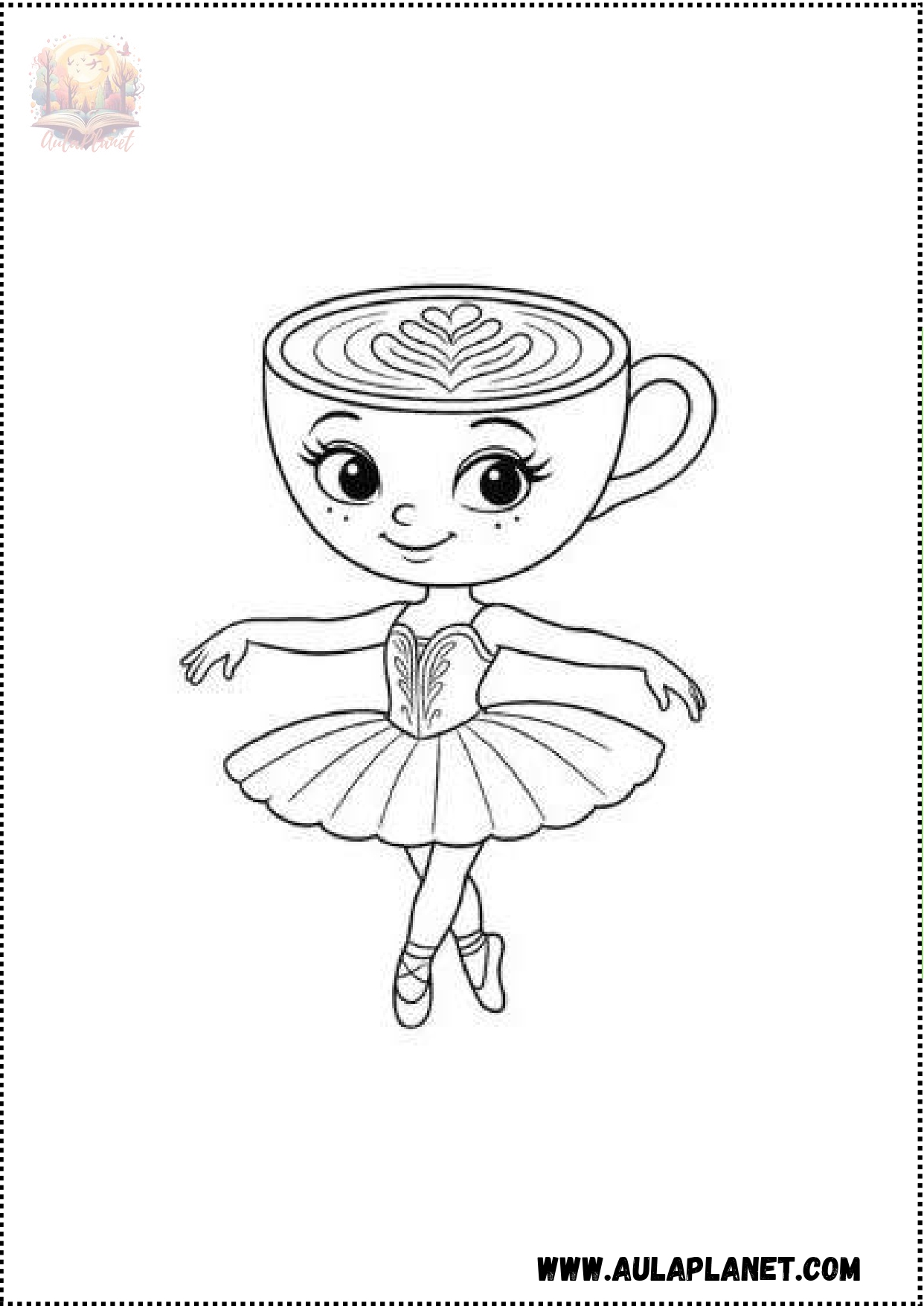 Disegni di Ballerina Capuchina da colorare