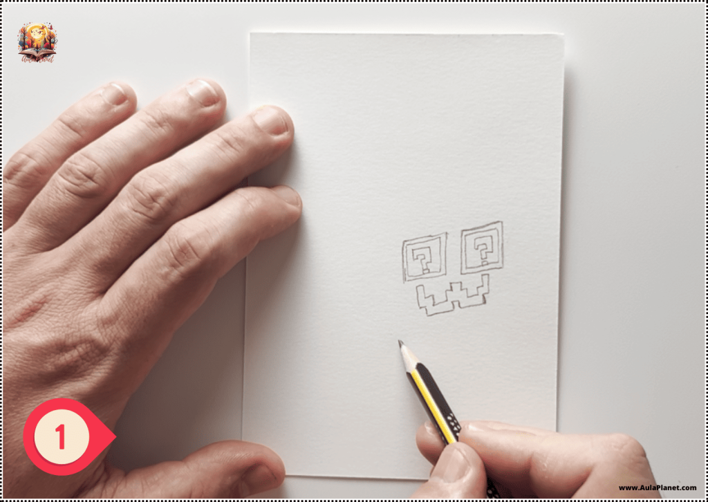 How to Draw the New Admin Lucky Block Step 1