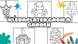 Kleurplaten Grow a Garden