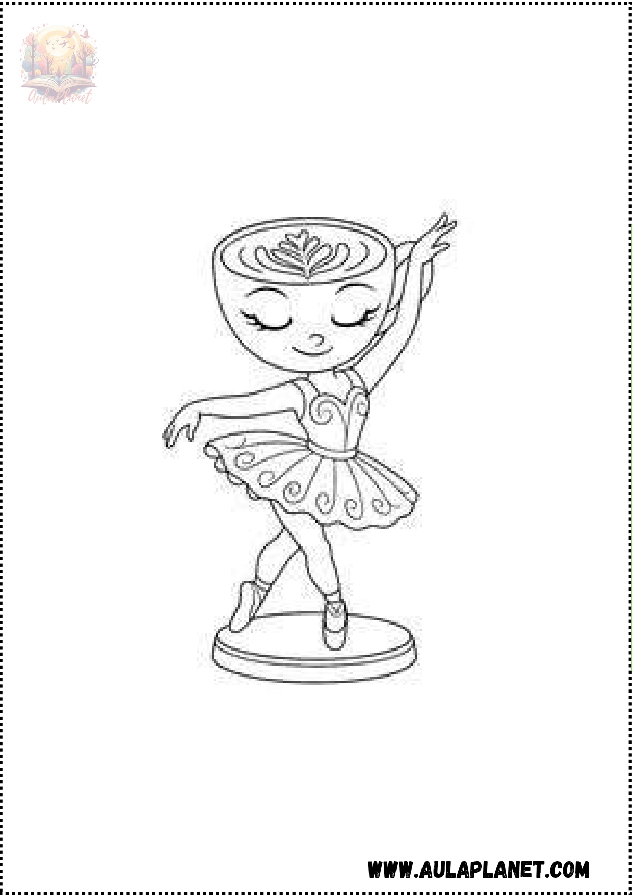 Kolorowanki Ballerina Capuchina