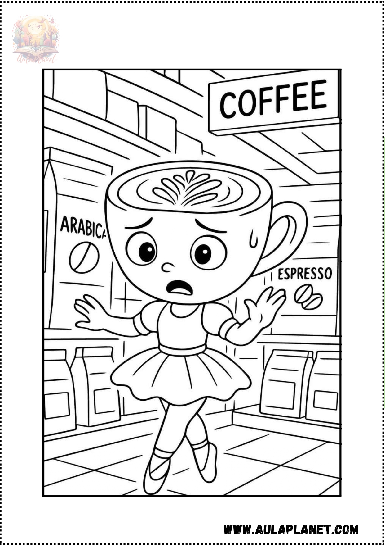 Kolorowanki Ballerina Capuchina