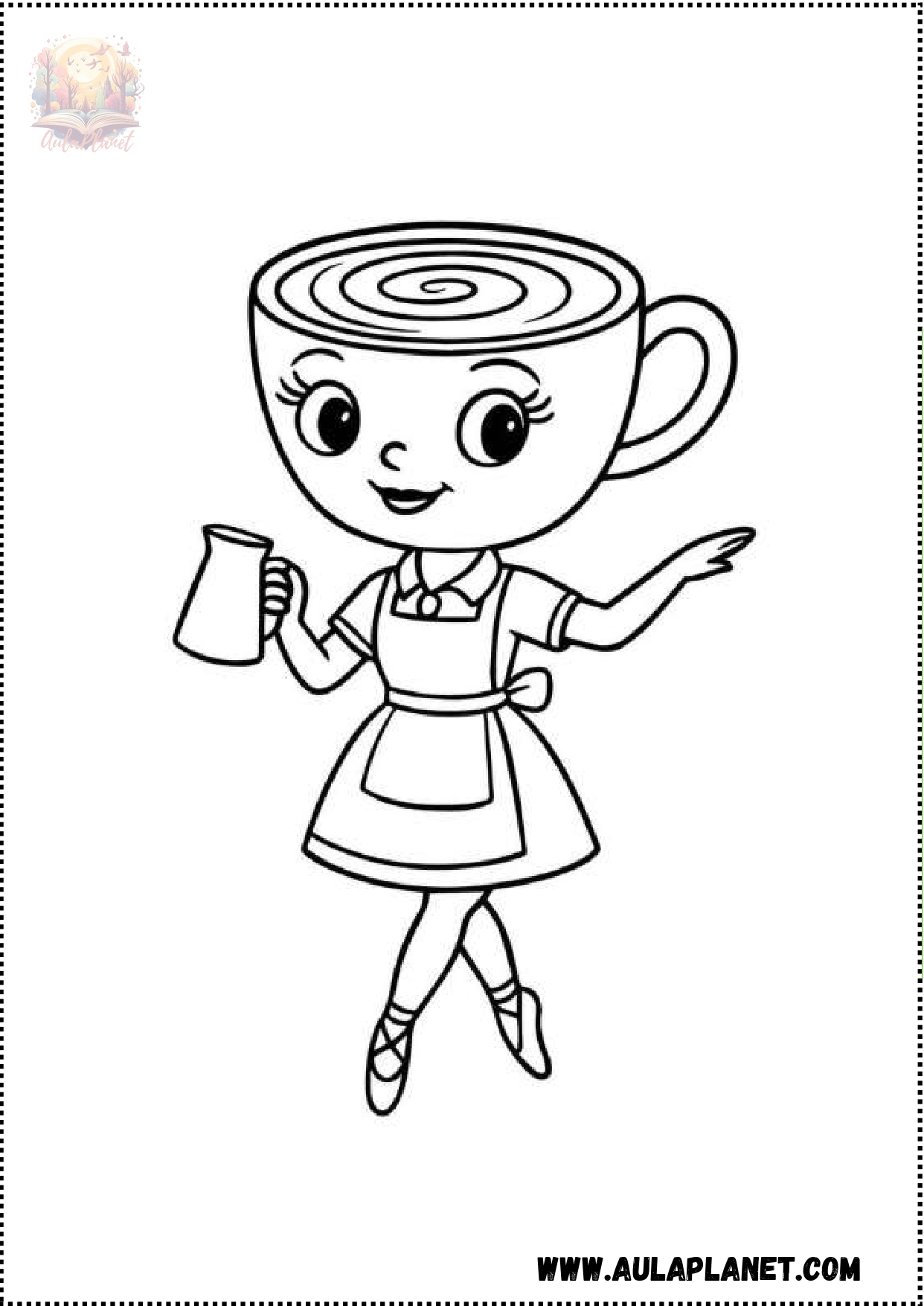 Kolorowanki Ballerina Capuchina