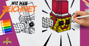 Wie man den neuen Lucky Block Admin aus Ein Brainrot stehlen (Roblox) zeichnet